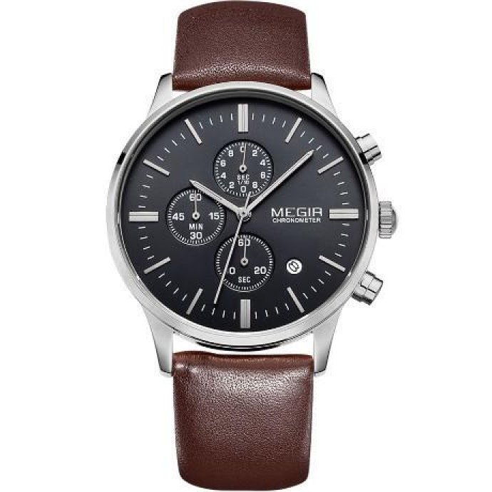 Часы Megir Chrono brown W0012