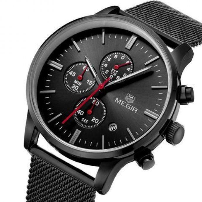 Часы Megir Chronix black W0014