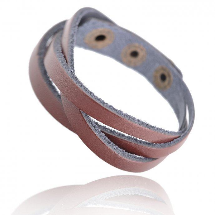 Вилсон браслет плетеный из кожи QB121