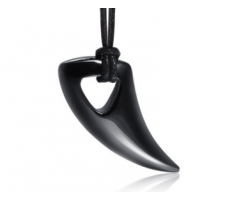 Кулон коготь черный K325