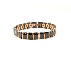Керамический браслет черно-золотистый WB8190