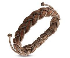 Плетеный браслет из кожи PL944